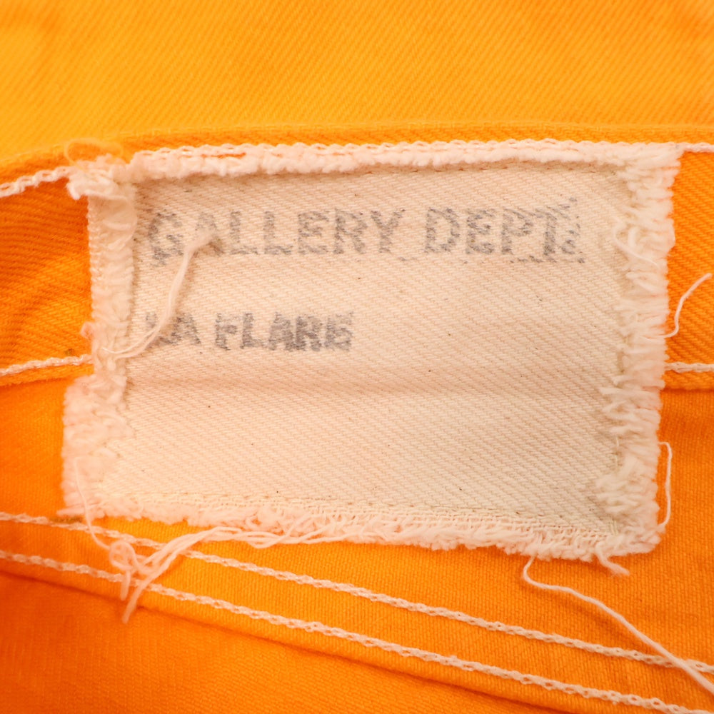GALLERY DEPT.(ギャラリーデプト) LA FLARE DEMNIM PANTS 501 再構築 ボタンフライ フレアデニムパンツ オレンジ