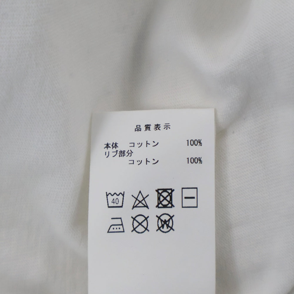 DESCENDANT(ディセンダント) 24SS OTL ORGANIC COTTON SS バックロゴプリント 半袖Tシャツ カットソー ホワイト 241ATDS-CSM04