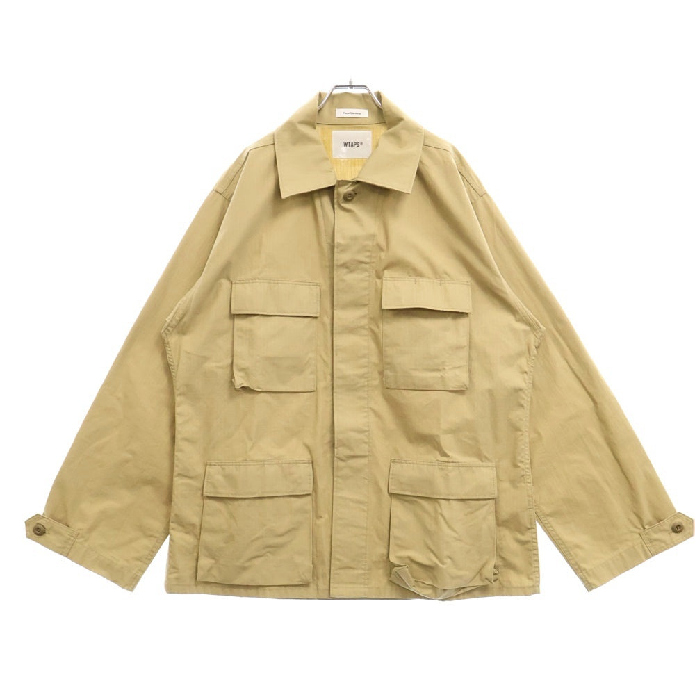 WTAPS(ダブルタップス) 21SS ミル マルチポケット ロングスリーブ 長袖シャツジャケット ベージュ WVDT-SHM01
