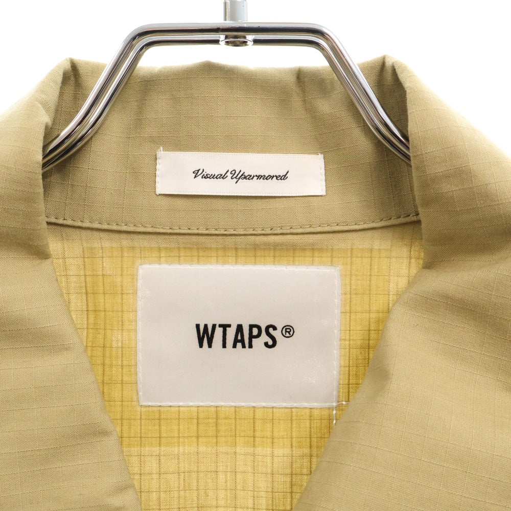 WTAPS(ダブルタップス) 21SS ミル マルチポケット ロングスリーブ 長袖シャツジャケット ベージュ WVDT-SHM01