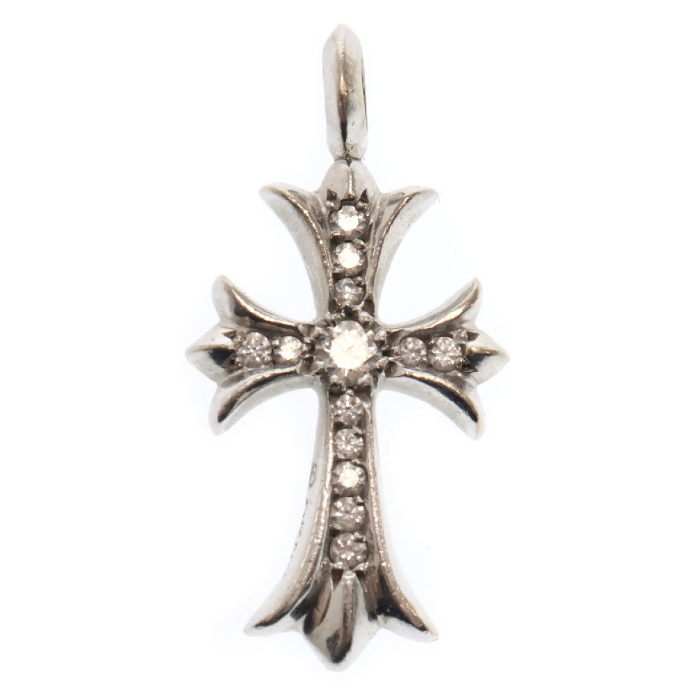 CHROME HEARTS(クロムハーツ) 18KWG TNY CRSF P/DIA タイニーファットクロス PAVEダイヤ ペンダントトップ ホワイトゴールド BCA008