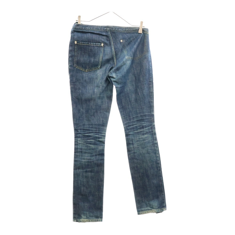 UNDERCOVER(アンダーカバー) 01AW D.A.V.F期 変形パターン 裾ジップ スリムフィット デニムパンツ インディゴ