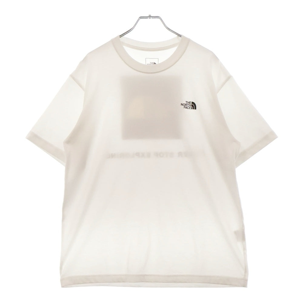 THE NORTH FACE(ザノースフェイス) バック スクエアロゴ プリント 半袖Tシャツ カットソー ホワイト NT32350