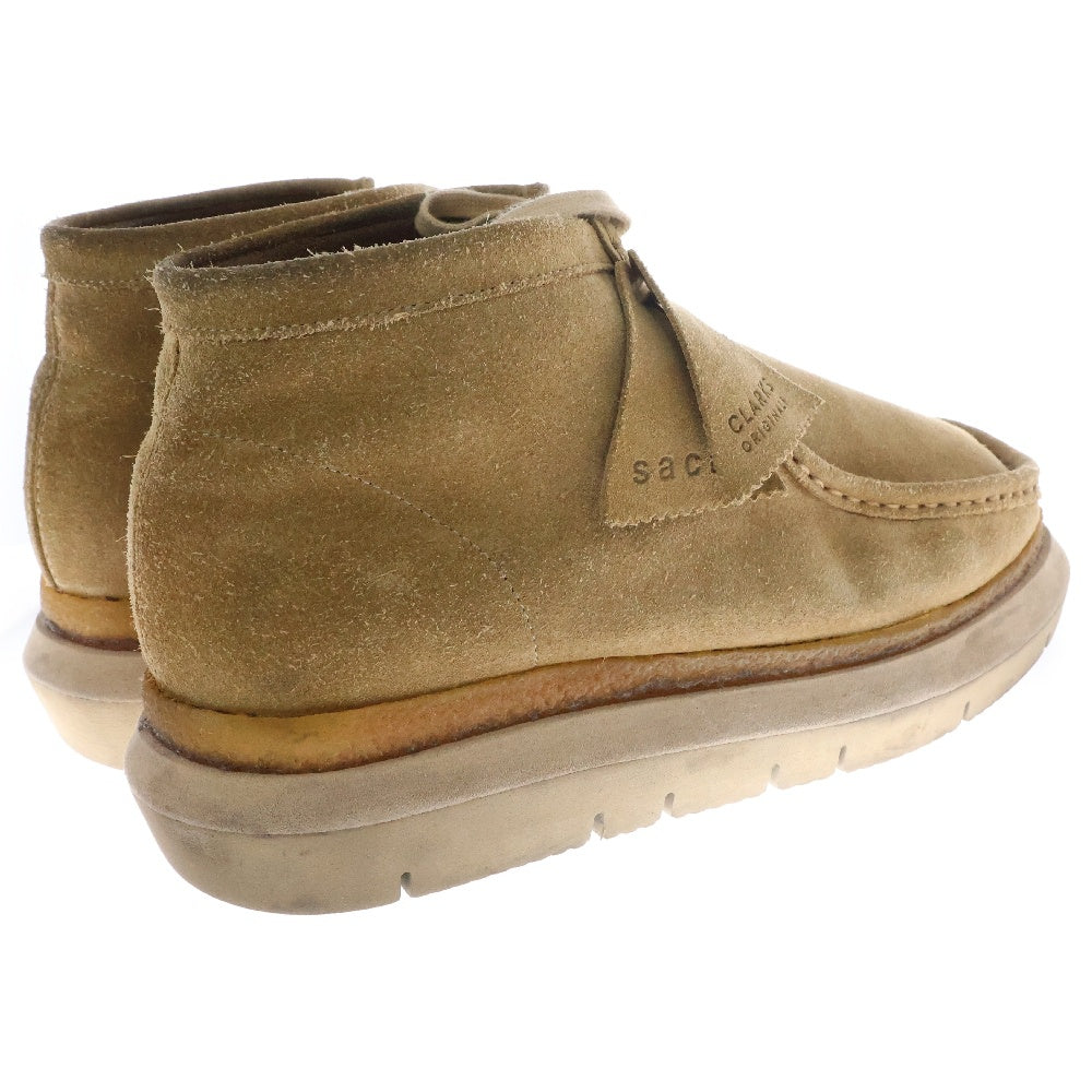 Sacai(サカイ) ×Clarks 23SS Hybrid Wallabee Boot ハイブリット ワラビー レザーブーツ ベージュ 23-03070M