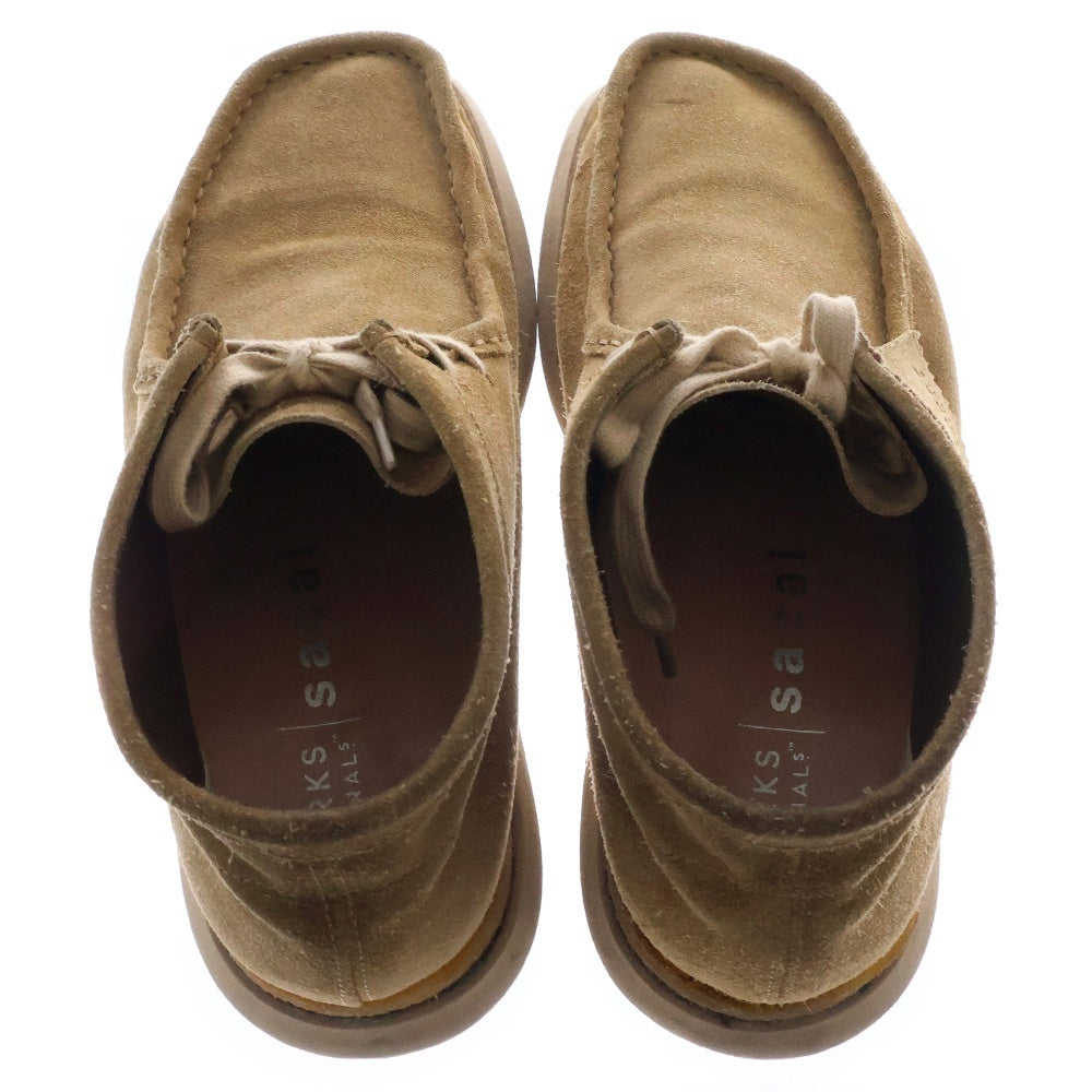 Sacai(サカイ) ×Clarks 23SS Hybrid Wallabee Boot ハイブリット ワラビー レザーブーツ ベージュ 23-03070M