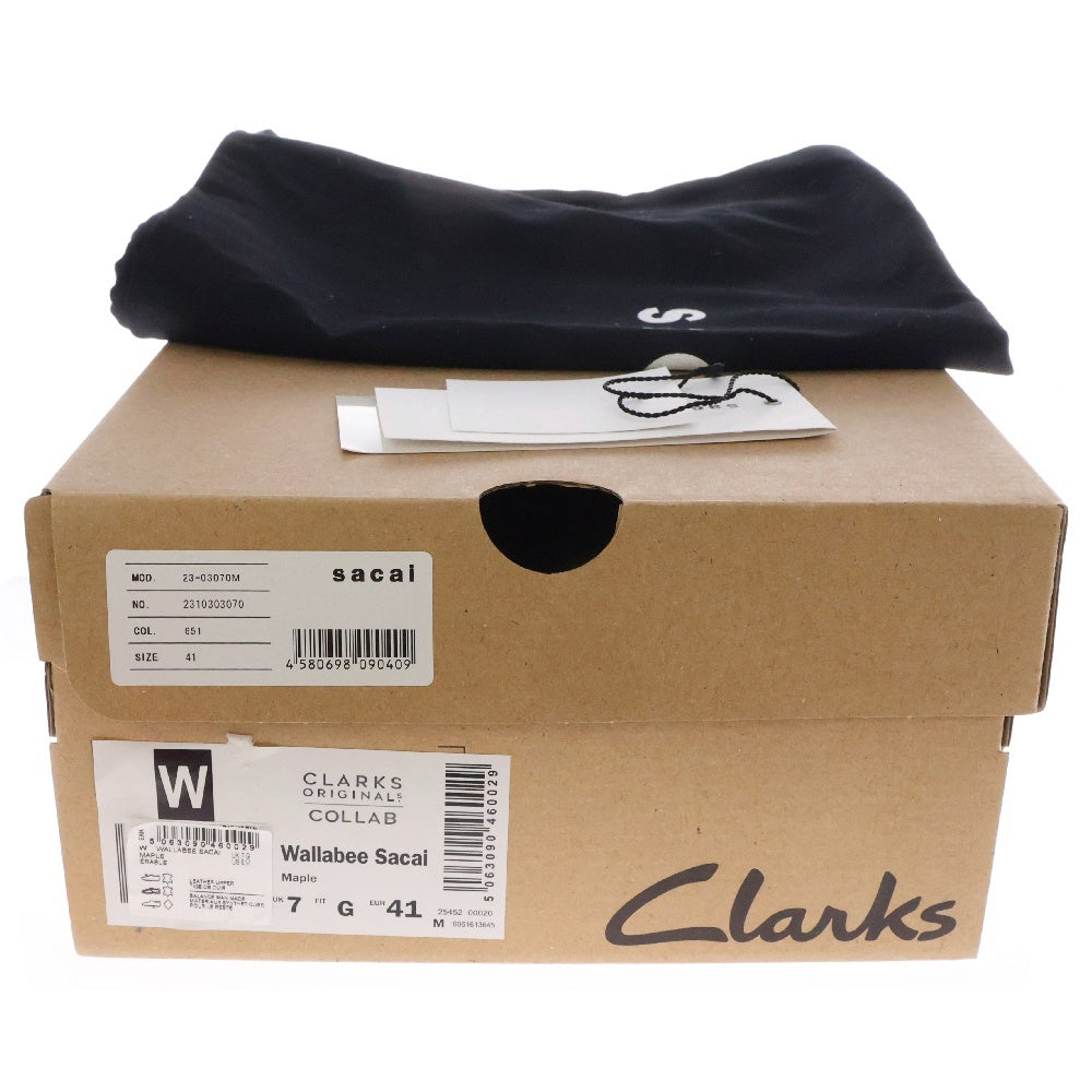 Sacai(サカイ) ×Clarks 23SS Hybrid Wallabee Boot ハイブリット ワラビー レザーブーツ ベージュ 23-03070M