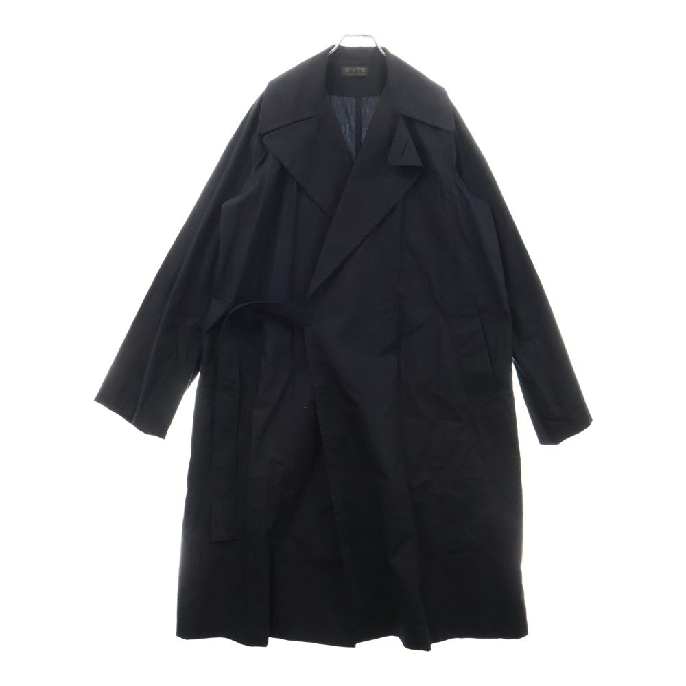 s'yte(サイト) 18SS タイロッケン ロング ライト コート ブラック UW‐C15‐095