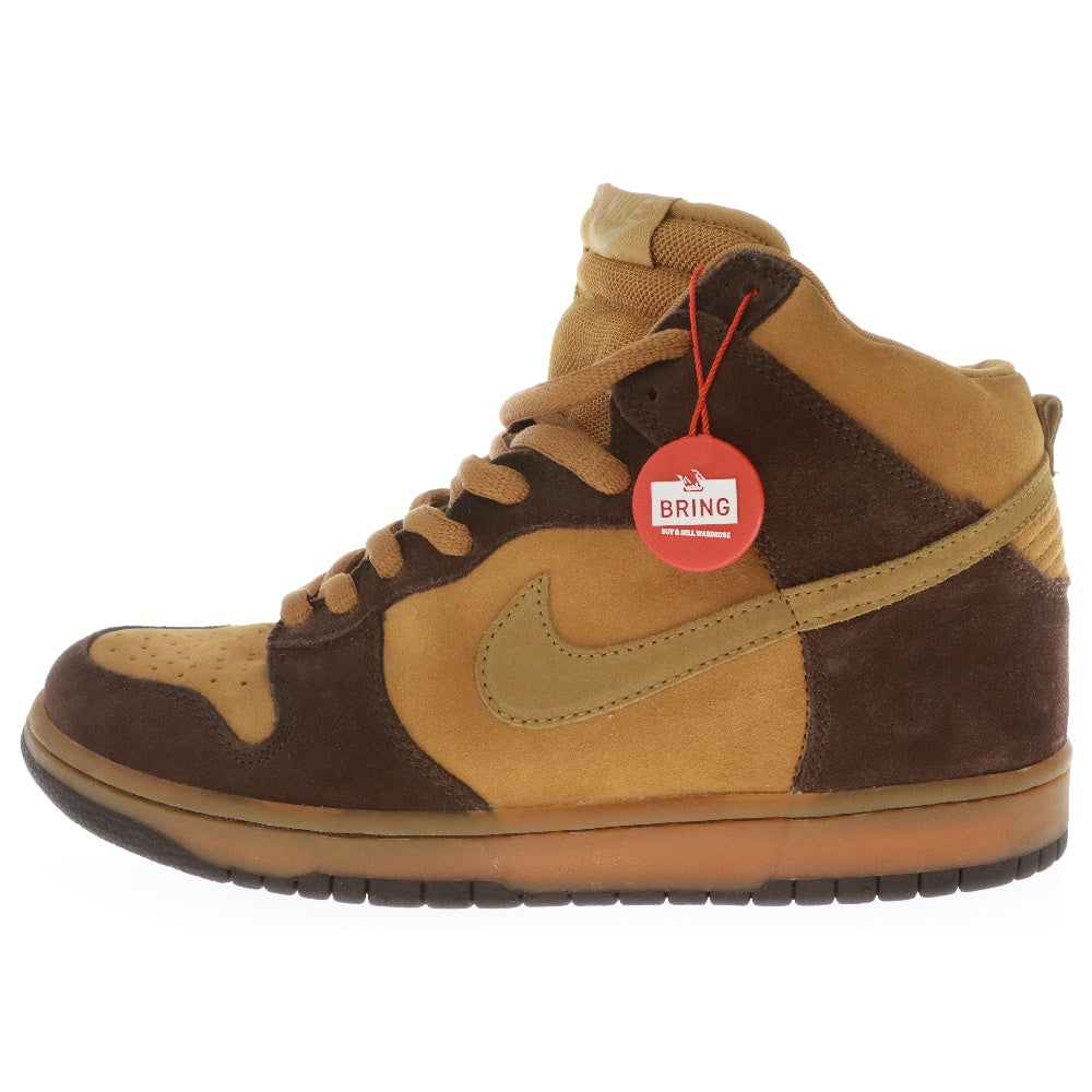 NIKE SB(ナイキエスビー) 【観賞用 2009年製】 DUNK HIGH BROWN PACK ダンク ブラウンパック ハイカットスニーカー ブラウン US9.5/27.5cm 305050-222