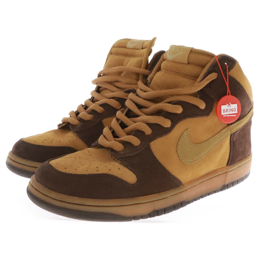 NIKE SB(ナイキエスビー) 【観賞用 2009年製】 DUNK HIGH BROWN PACK ダンク ブラウンパック ハイカットスニーカー ブラウン US9.5/27.5cm 305050-222