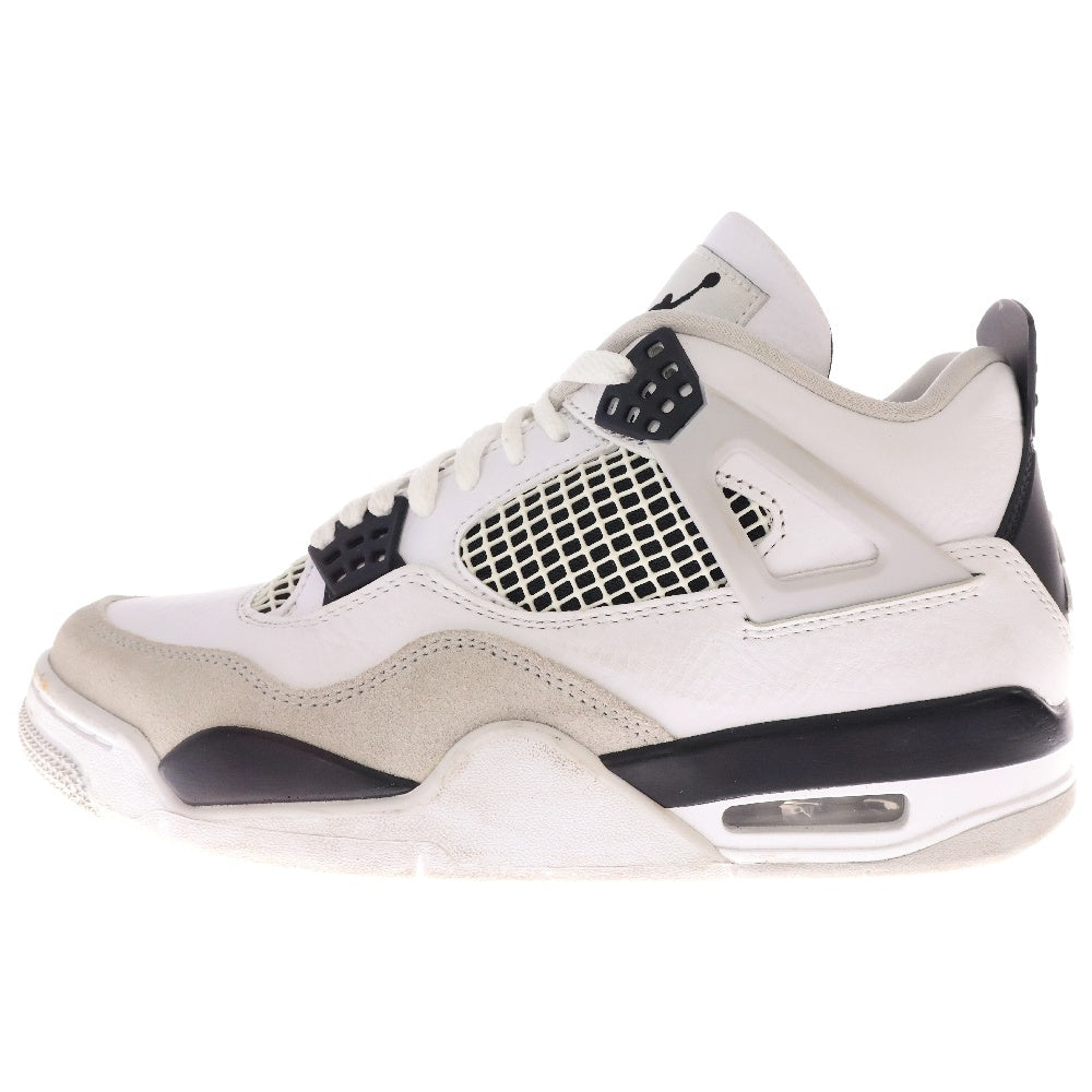 NIKE(ナイキ) AIR JORDAN4 MILITARY BLACK エアジョーダン ハイカットスニーカー ミリタリーブラック/ホワイト US7.5/25.5cm DH6927-111