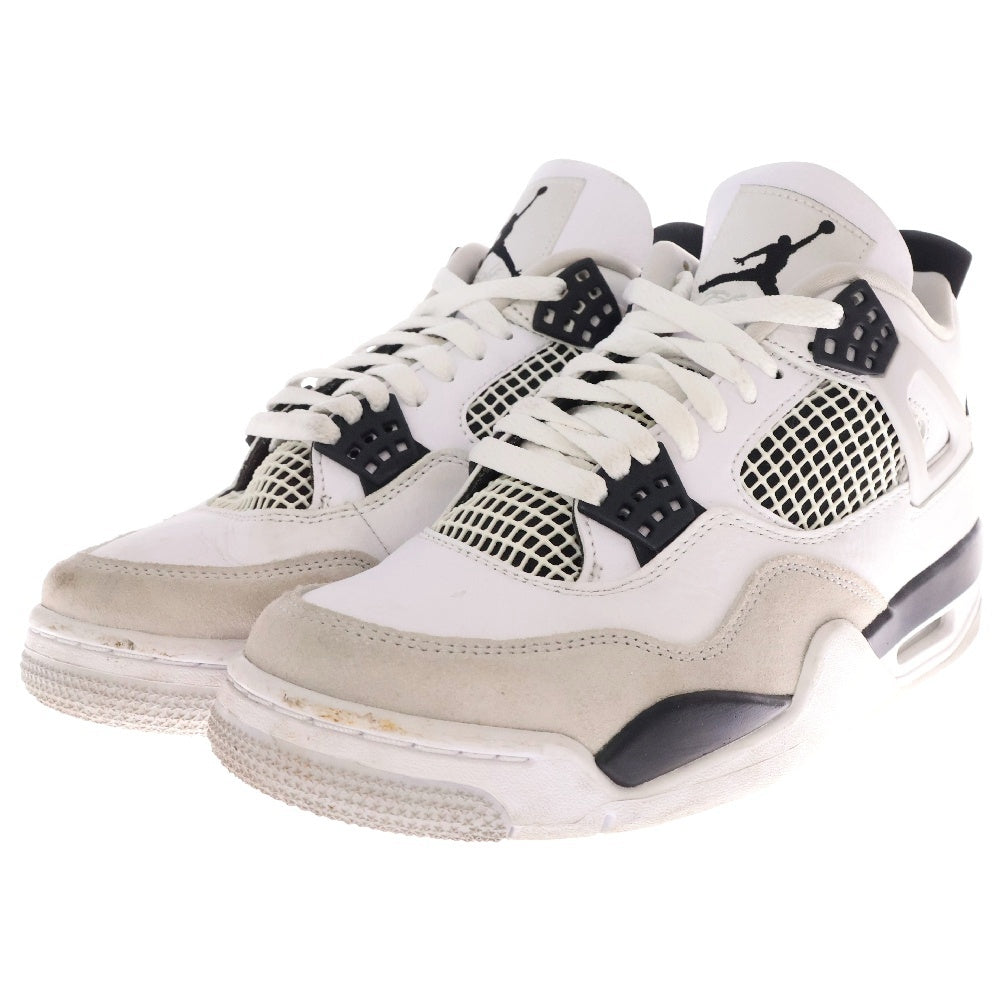 NIKE(ナイキ) AIR JORDAN4 MILITARY BLACK エアジョーダン ハイカットスニーカー ミリタリーブラック/ホワイト US7.5/25.5cm DH6927-111