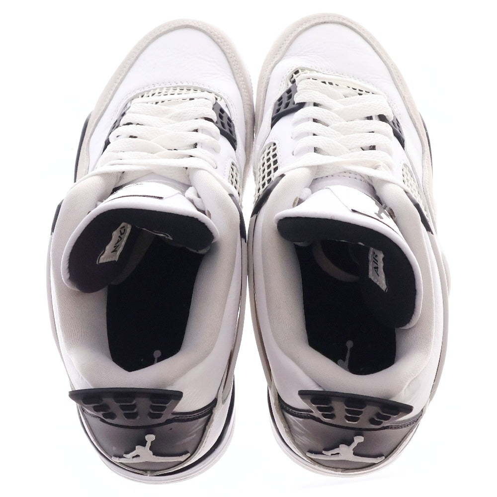 NIKE(ナイキ) AIR JORDAN4 MILITARY BLACK エアジョーダン ハイカットスニーカー ミリタリーブラック/ホワイト US7.5/25.5cm DH6927-111