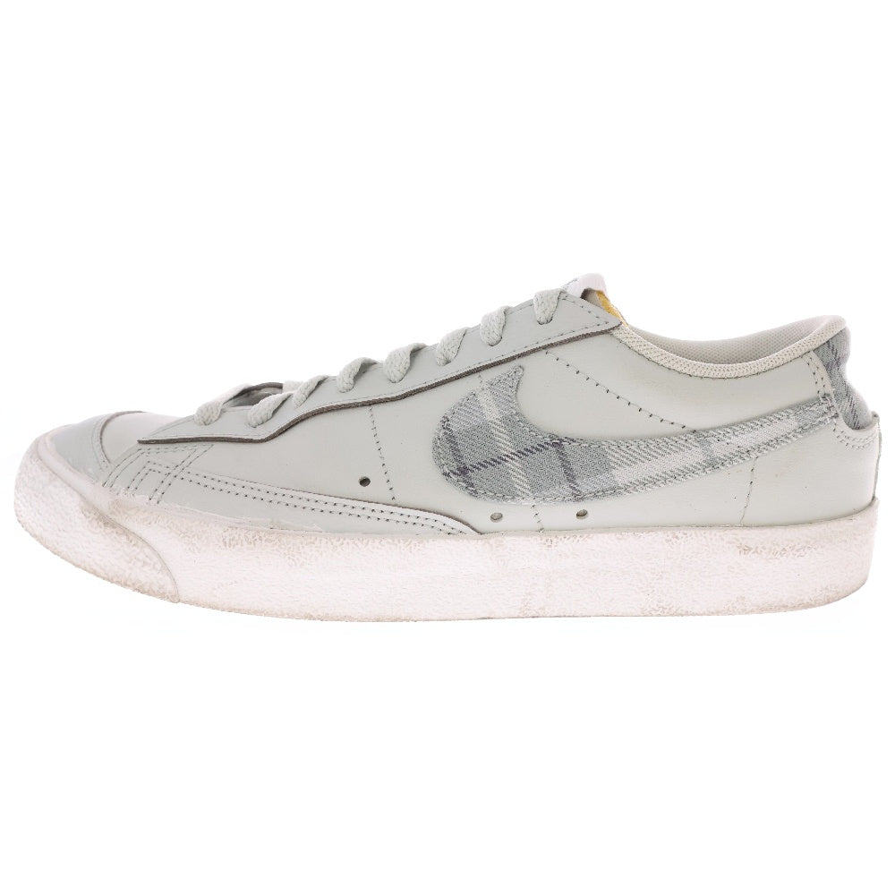 NIKE(ナイキ) Blazer Low 77 Grey Tartan ブレーザー チェック柄ローカットスニーカー グレー US7.5/25.5cm DV0801-001