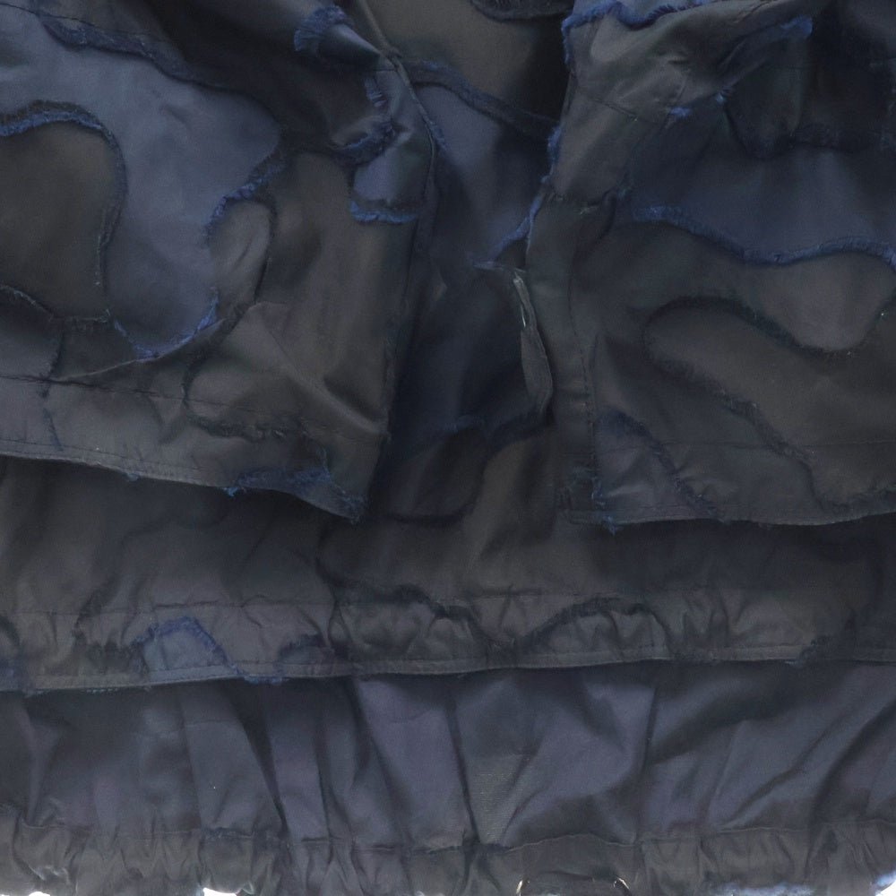 DIOR(ディオール) 20SS Hooded Anorak Camouflage Technical Taffeta カモフラ総柄ロゴハーフジップアノラックジャケット テクニカル ネイビー レディース 017C10A2960