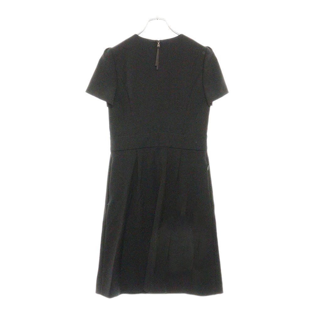 FOXY NEW YORK(フォクシーニューヨーク) リボン付き 半袖ワンピース ドレス レディース ブラック 26231-ATKAZ07