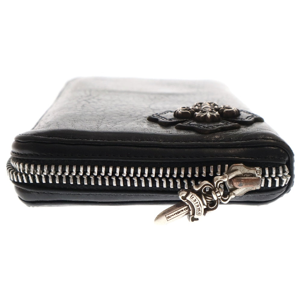 CHROME HEARTS(クロムハーツ) REC F ZIP #2 フィリグリープラス ラウンドジップ レザーロングウォレット 長財布 ブラック