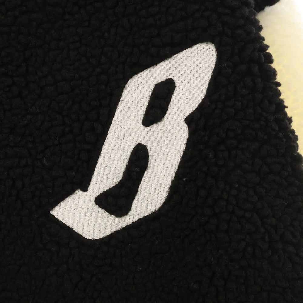 BILLIONAIRE BOYS CLUB(ビリオネアボーイズクラブ) × BiSH BOA VARISITY JACKET ビッシュ ボア バーシティ ジャケット ブラック/ホワイト BBCJP215SX002