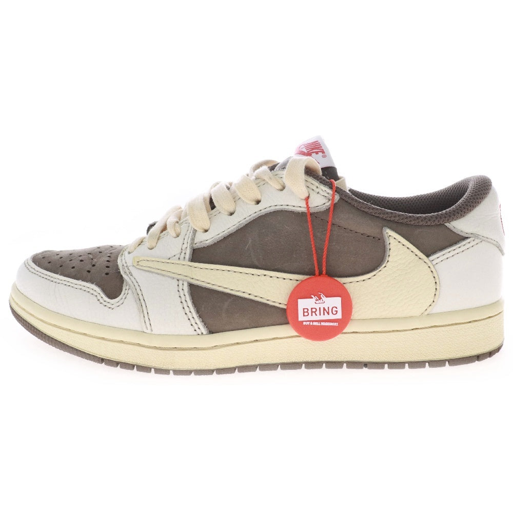 NIKE(ナイキ) ×TRAVIS SCOTT AIR JORDAN 1 トラヴィススコット エアジョーダン1 ローカットスニーカー リバースモカ US7.5/25.5cm DM7866-162