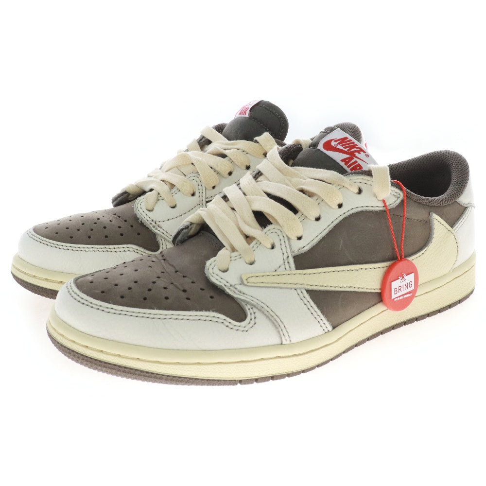 NIKE(ナイキ) ×TRAVIS SCOTT AIR JORDAN 1 トラヴィススコット エアジョーダン1 ローカットスニーカー リバースモカ US7.5/25.5cm DM7866-162