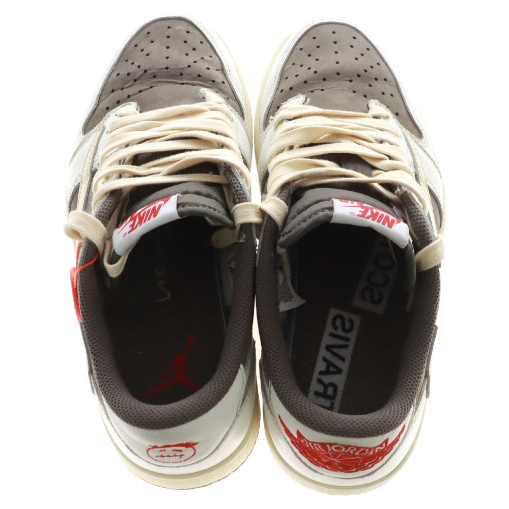 NIKE(ナイキ) ×TRAVIS SCOTT AIR JORDAN 1 トラヴィススコット エアジョーダン1 ローカットスニーカー リバースモカ US7.5/25.5cm DM7866-162
