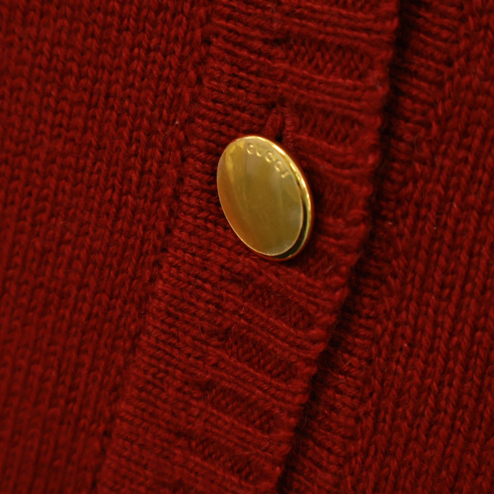 GUCCI(グッチ) Horsebit Cashmere Cardigan ホースビット カシミヤニットカーディガン レディース レッド 749064 XKBH9