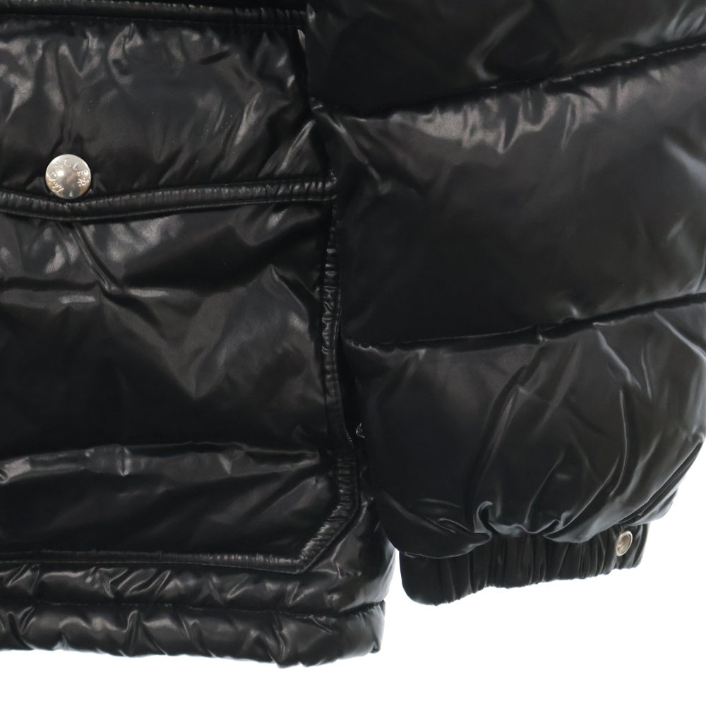 MONCLER(モンクレール) 13AW ×mastermind JAPAN AMBROISE マスターマインド ジャパン 裏地ロゴプリント フーデッド ダウンジャケット ブラック 320964194905 68950