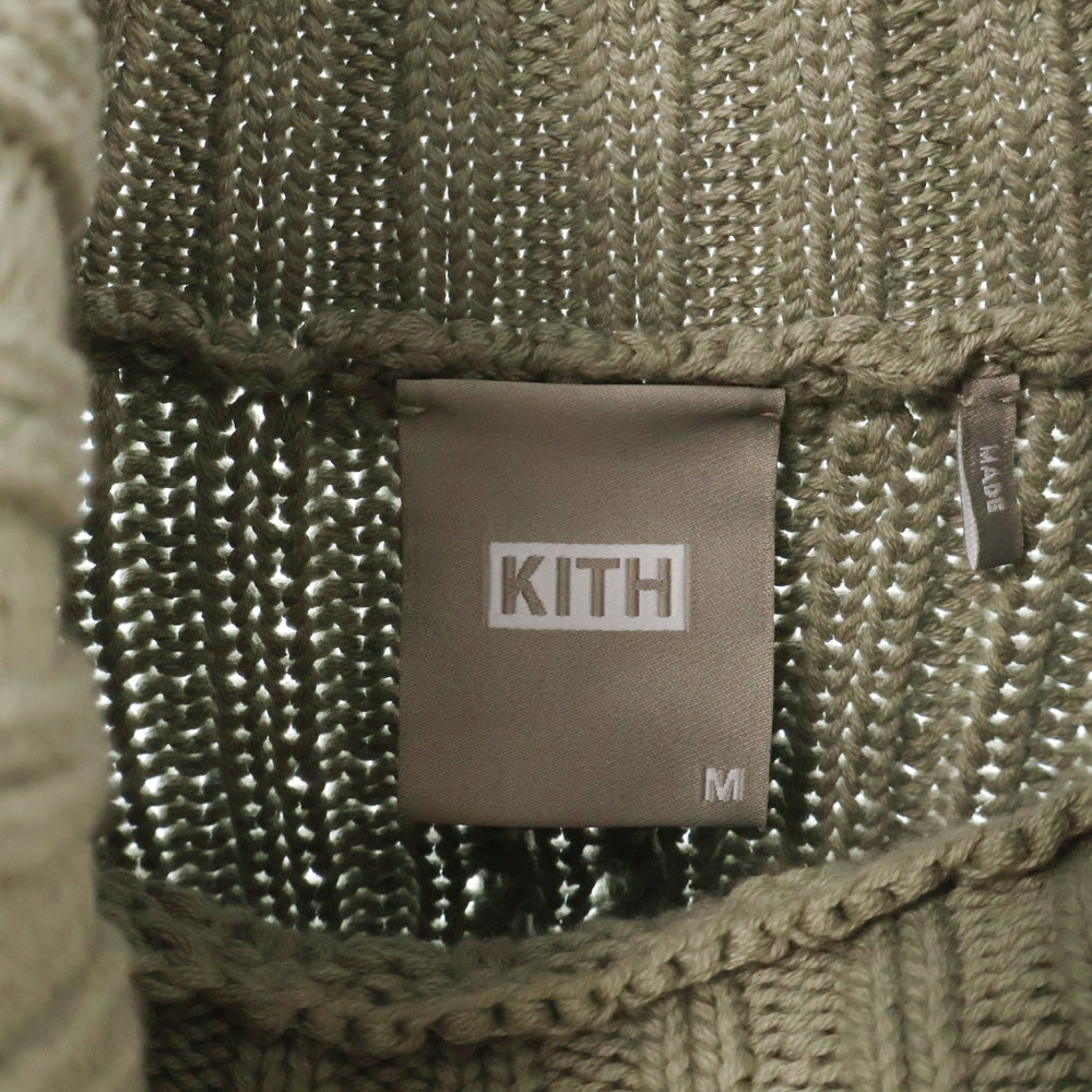 KITH(キス) Corrina Sweater コリーナ ローゲージ タートルネックニット セーター レディース ベージュ 22-080-061-0003-4-0