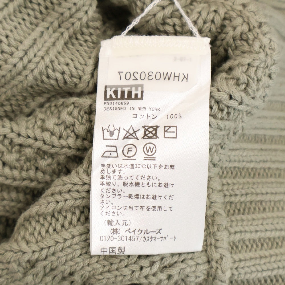 KITH(キス) Corrina Sweater コリーナ ローゲージ タートルネックニット セーター レディース ベージュ 22-080-061-0003-4-0
