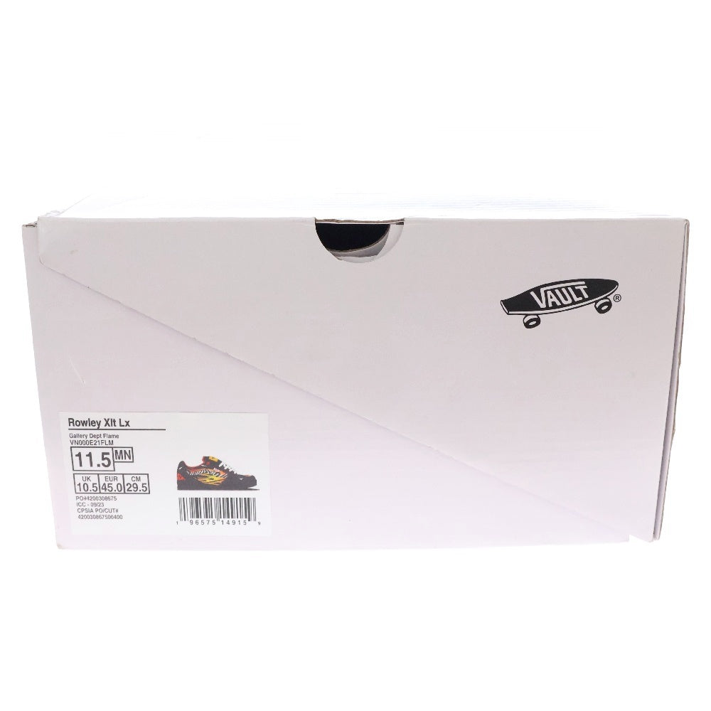 VANS(ヴァンズ) × GALLERY DEPT. Rowley XLT LX Flames ギャラリーデプト ローリー フレーム ローカットスニーカー ブラック US11.5/29.5cm VN000E21FLM
