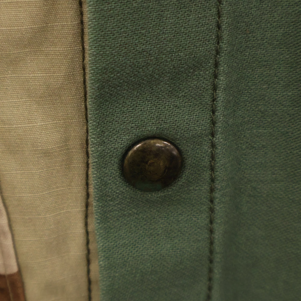 GALLERY DEPT.(ギャラリーデプト) Patchwork Camouflage Print Cotton Twill Chore Jacket パッチワーク カモ柄 ミリタリージャケット グリーン