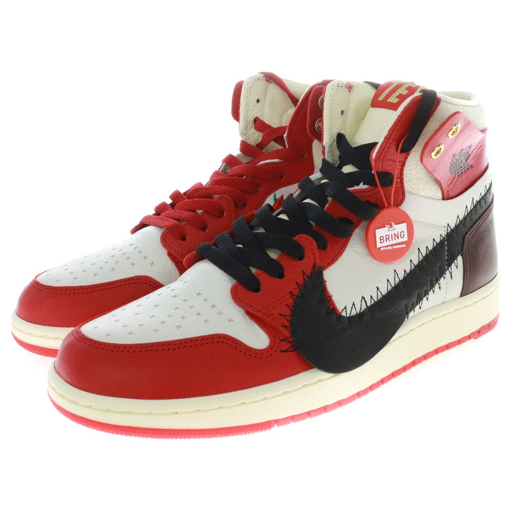 NIKE(ナイキ) × テヤナ・テイラー ウィメンズ エアジョーダン1 ハイ ズーム ハイカットスニーカー レッド/ホワイト US10.5/27.5cm FJ0604-601