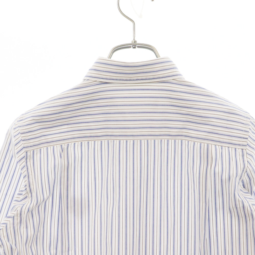 PLAY COMME des GARCONS(プレイコムデギャルソン) HEART MOTIF STRIPE L/S SJHIRT ハートモチーフ ストライプ長袖シャツ ホワイト/ブルー AZ-B005