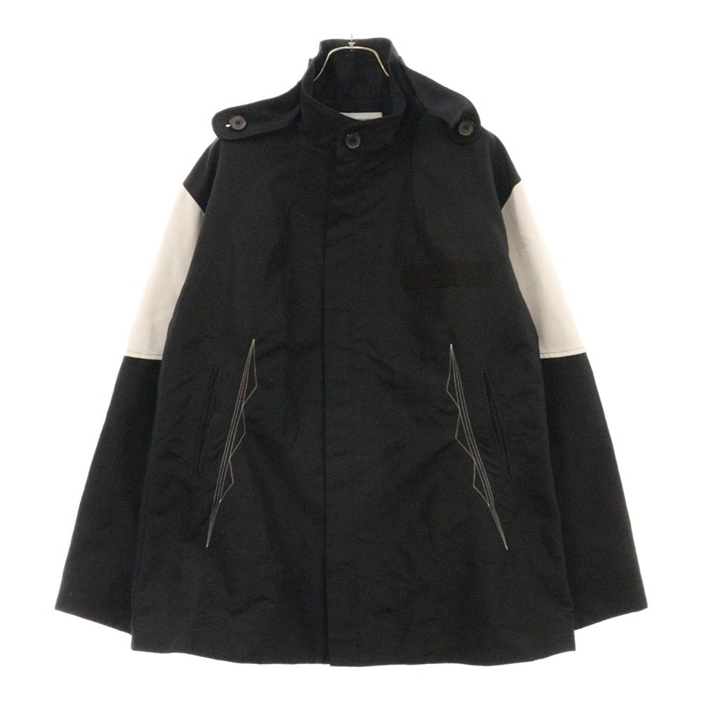KIKO KOSTADINOV(キココスタディノフ) 19SS KUTCH PARKA クッチパーカー 刺繍デザイン ジップアップジャケット ブラック/ホワイト 00062019