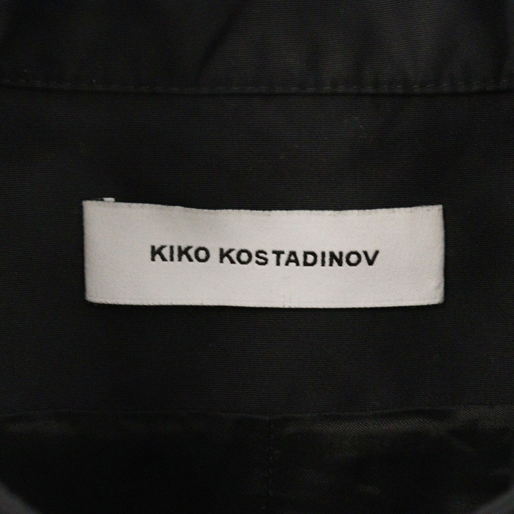 KIKO KOSTADINOV(キココスタディノフ) 19SS KUTCH PARKA クッチパーカー 刺繍デザイン ジップアップジャケット ブラック/ホワイト 00062019