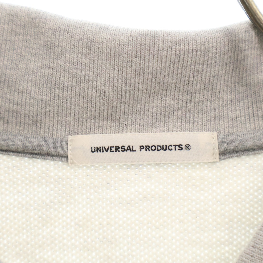 UNIVERSAL PRODUCTS(ユニバーサルプロダクツ) PIQUET TERRY L/S POLO SHIRT ピケテリー ロングスリーブポロシャツ グレー 221-60102