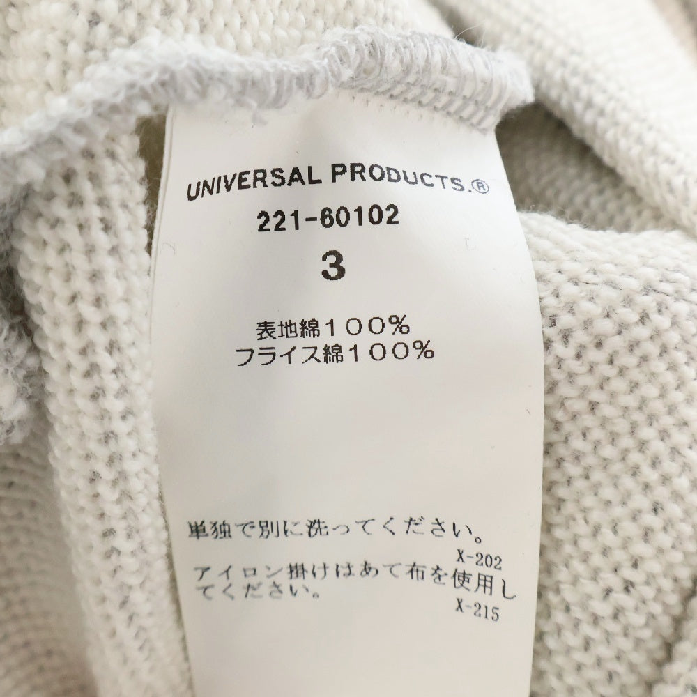 UNIVERSAL PRODUCTS(ユニバーサルプロダクツ) PIQUET TERRY L/S POLO SHIRT ピケテリー ロングスリーブポロシャツ グレー 221-60102