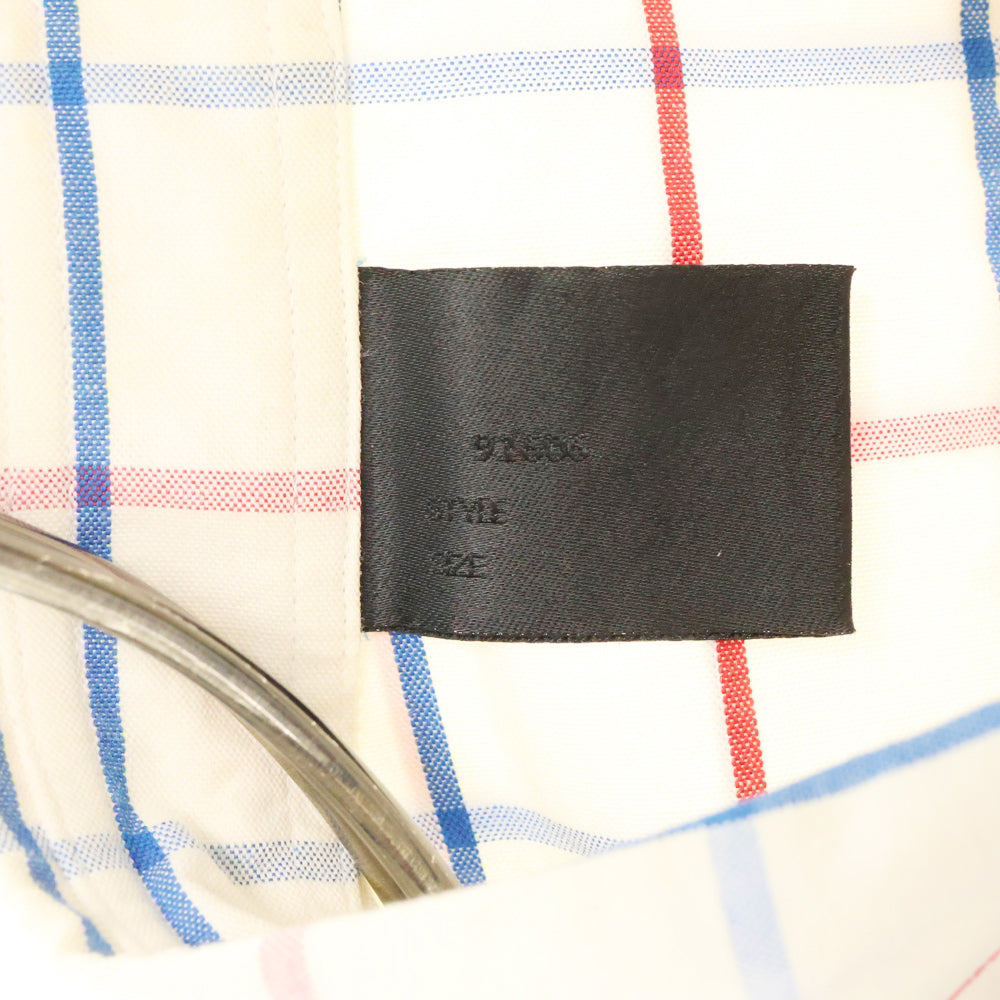 N.HOOLYWOOD(エヌハリウッド) 23SS コンパイルライン ボタンダウン チェックシャツ ホワイト 231-SH05