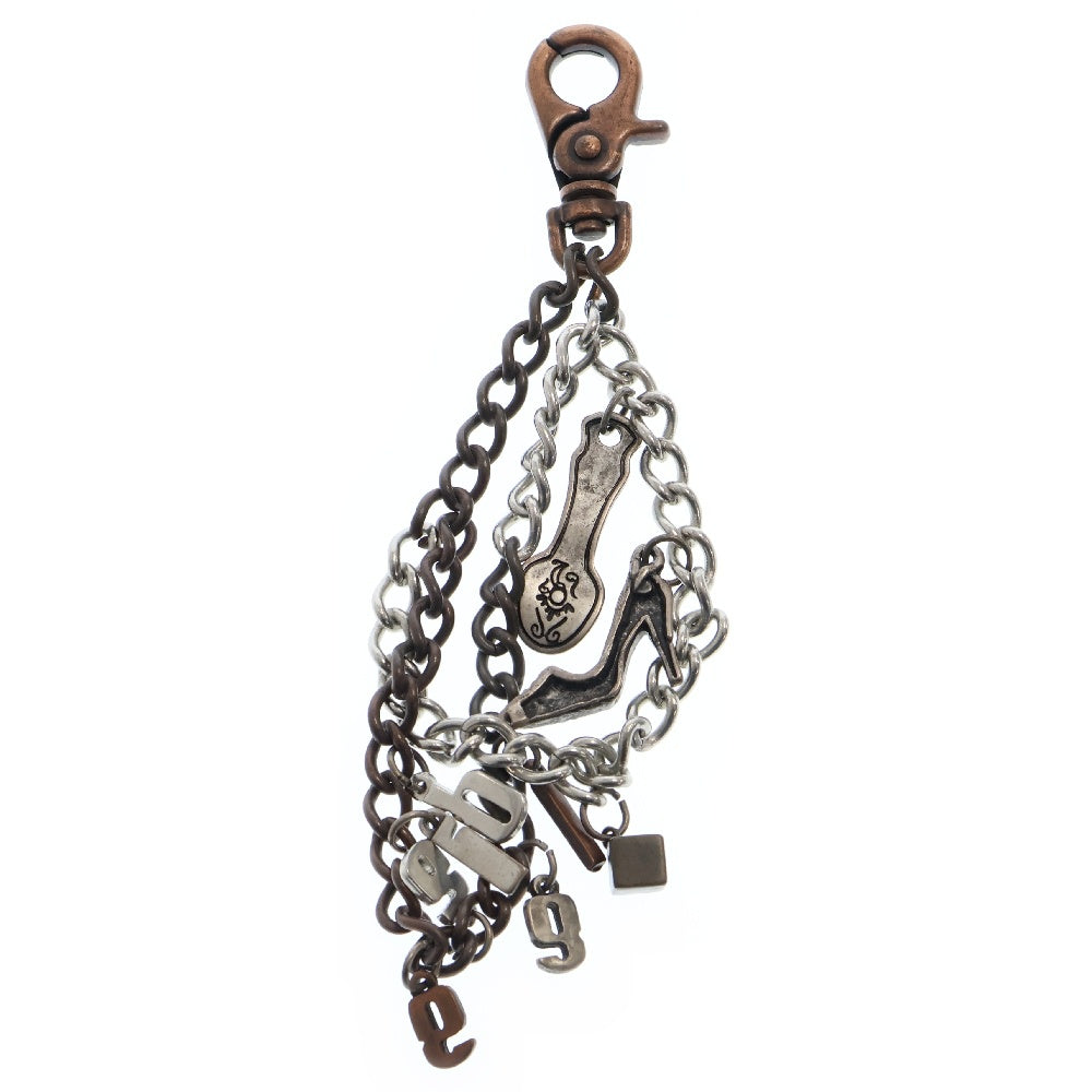 DIESEL(ディーゼル) ワンクリップ チェーン チャーム シルバー