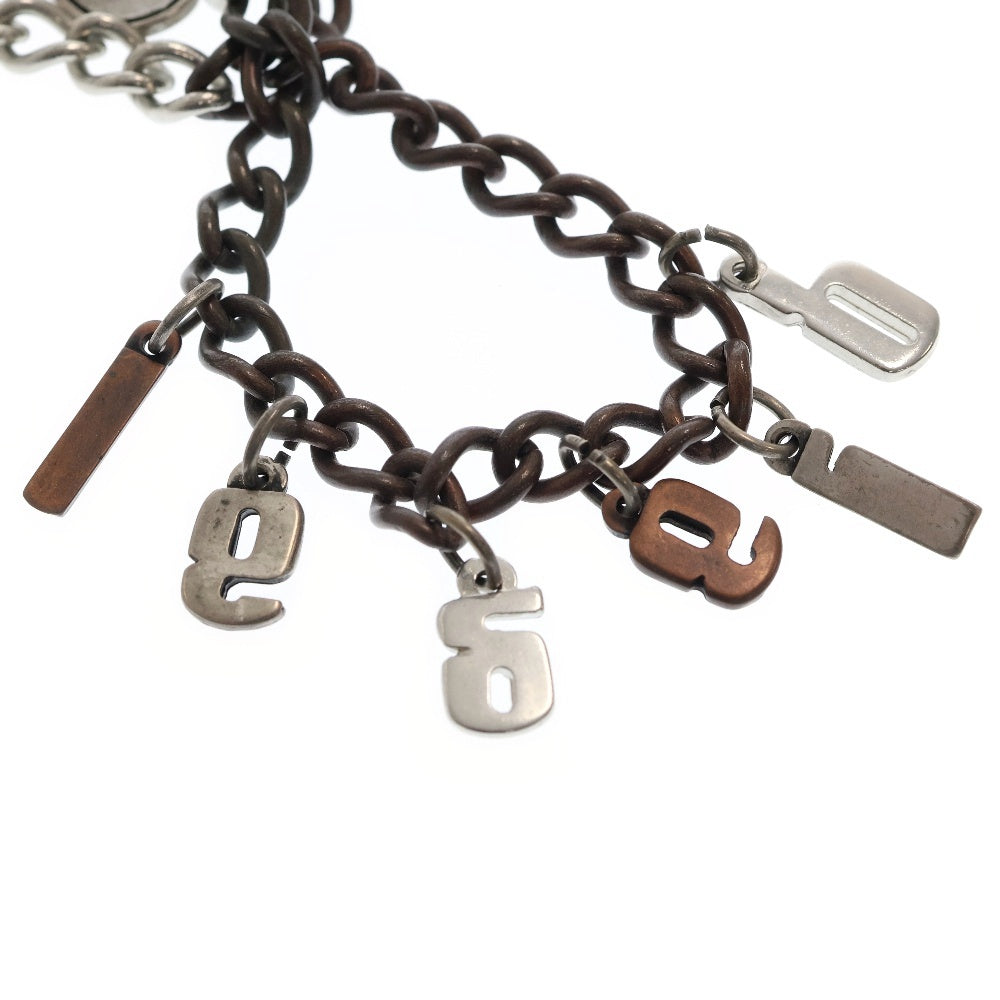 DIESEL(ディーゼル) ワンクリップ チェーン チャーム シルバー