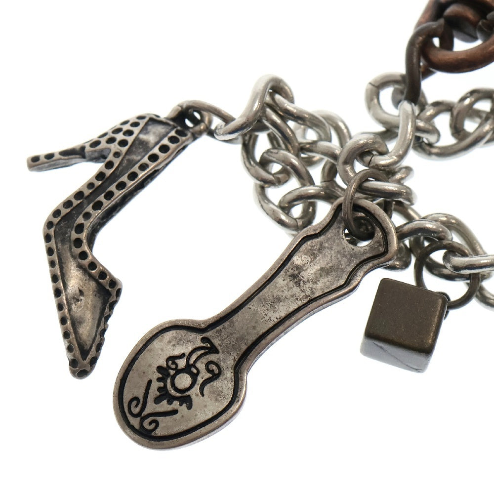 DIESEL(ディーゼル) ワンクリップ チェーン チャーム シルバー