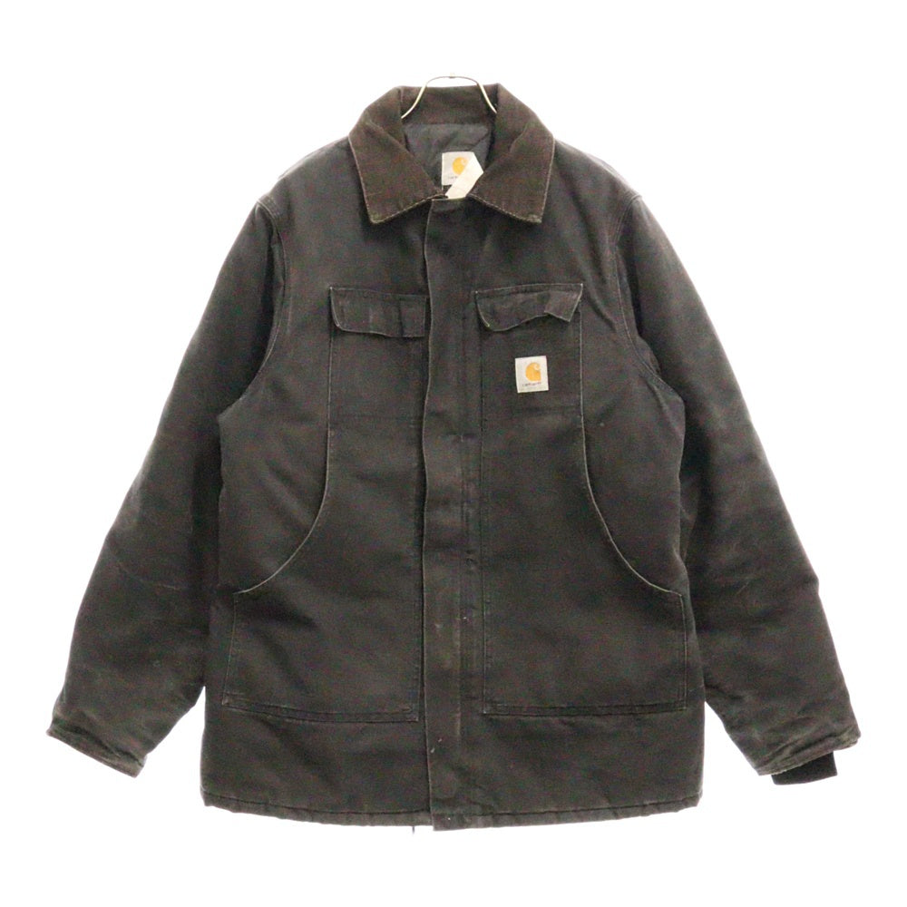CARHARTT(カーハート) 80-90S VINTAGE ヴィンテージ 裏地キルティング ダック地 トラディショナルコート ブラック