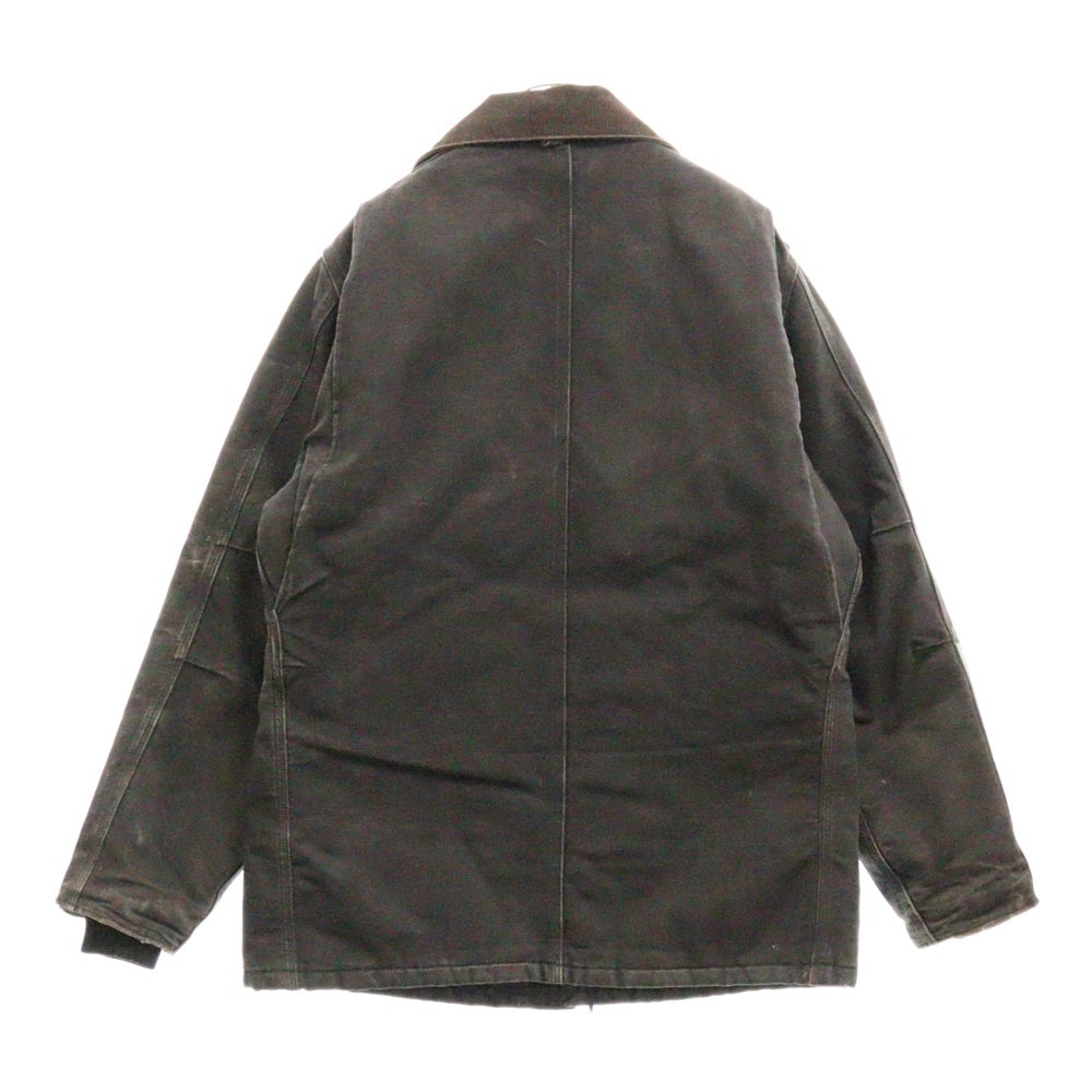 CARHARTT(カーハート) 80-90S VINTAGE ヴィンテージ 裏地キルティング ダック地 トラディショナルコート ブラック