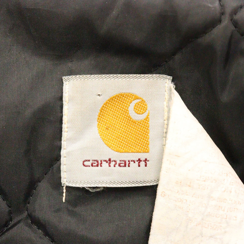 CARHARTT(カーハート) 80-90S VINTAGE ヴィンテージ 裏地キルティング ダック地 トラディショナルコート ブラック