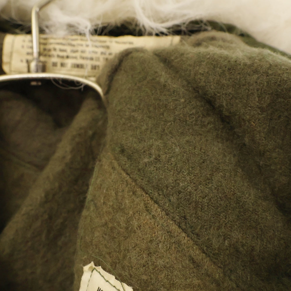VINTAGE(ヴィンテージ) 73年製 US.Army M-65 Fishtall Parka with Liner ファーフーデッド ライナー付きフィッシュテールモッズコート カーキ 100-73-C-0156