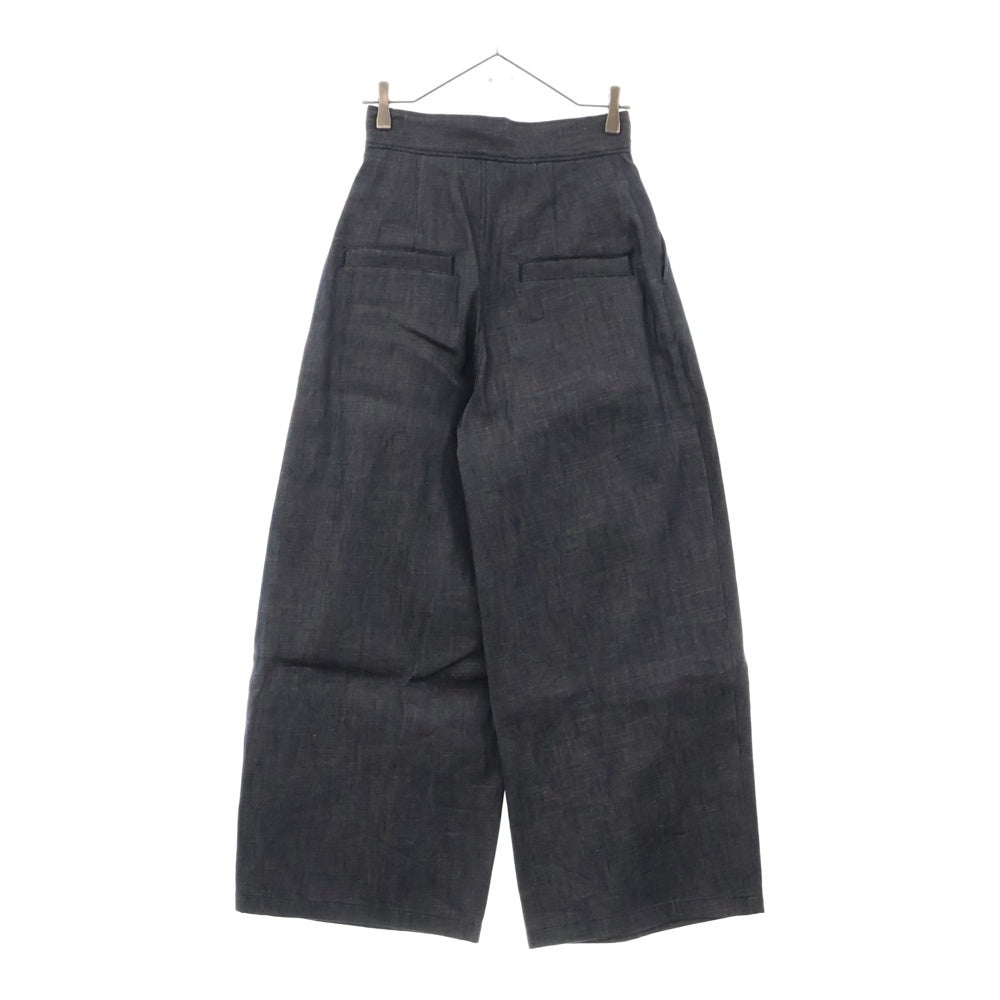 LOHEN(ローヘン) 23SS ランダムタック ハイウエスト デニムパンツ インディゴ レディース LH23SS-PT019