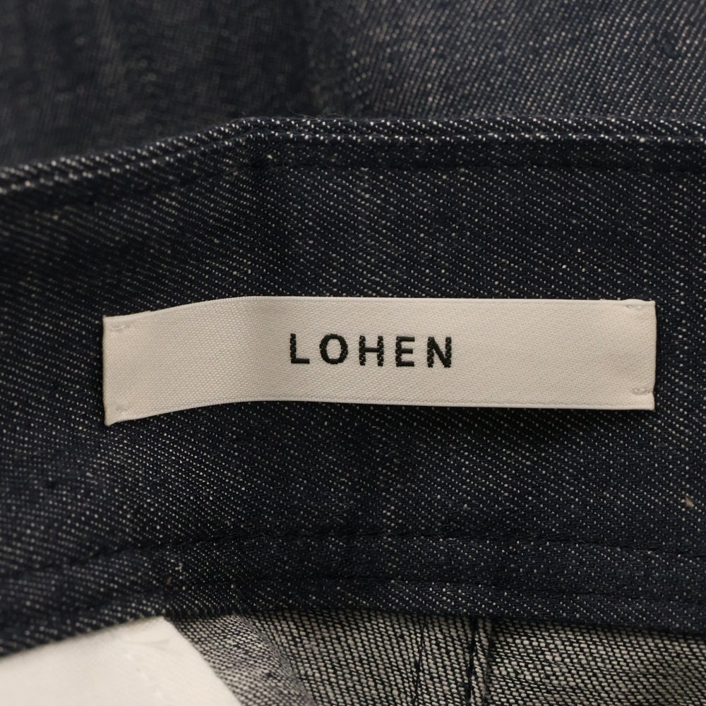 LOHEN(ローヘン) 23SS ランダムタック ハイウエスト デニムパンツ インディゴ レディース LH23SS-PT019
