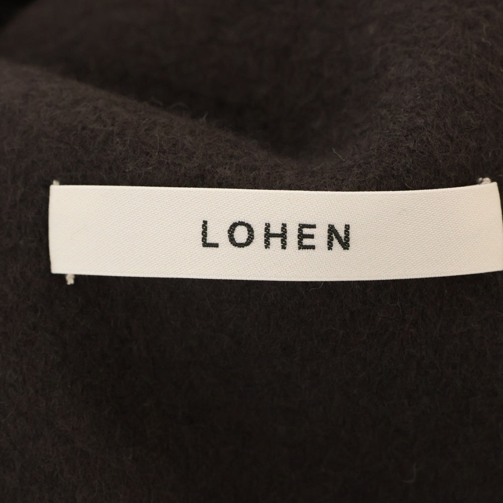 LOHEN(ローヘン) 22AW バックタック ジップアップ ウール ロングリバージレベスト ブラウン レディース LH22A-JK032