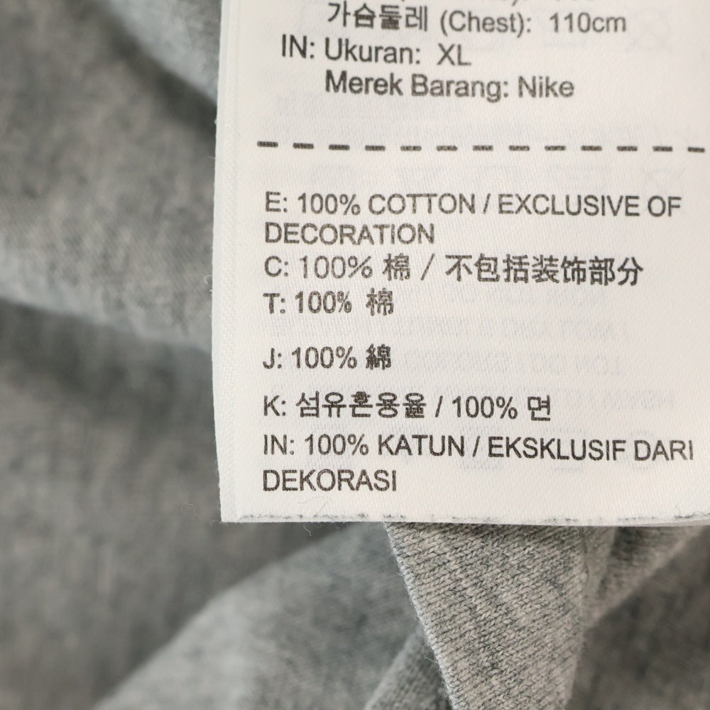 NIKE(ナイキ) 18AW ×OFF-WHITE NRG A6 TEE オフホワイト 両面プリント クルーネック 半袖Tシャツ カットソー グレー BQ0827-063