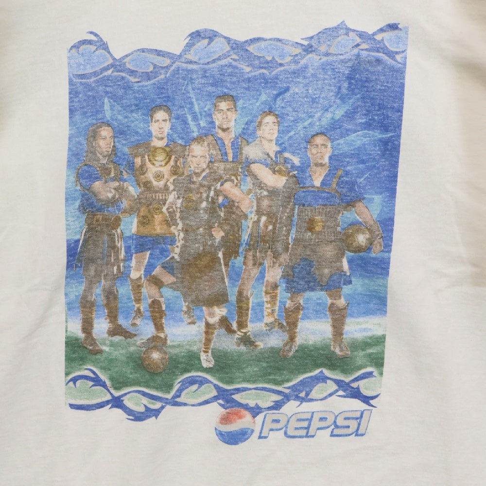 VINTAGE(ヴィンテージ) PEPSI FOOTBALL WARRIORS S/S TEE ペプシ フットボールウォリアーズ プリントTシャツ 半袖カットソー ホワイト