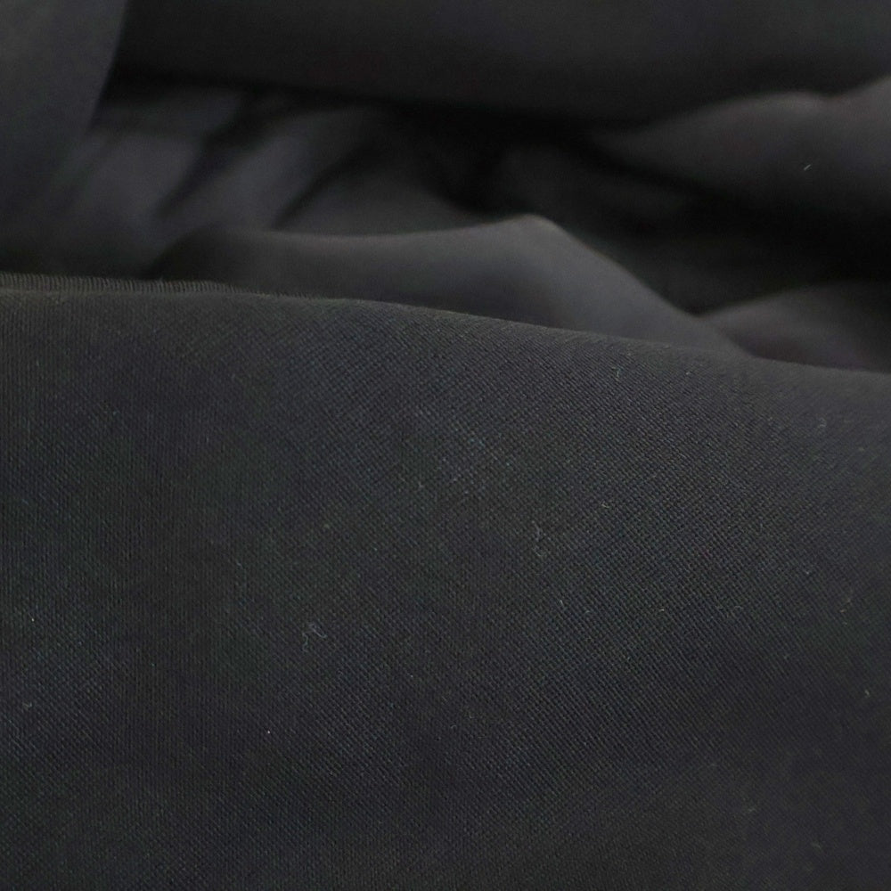 Yohji Yamamoto + NOIR(ヨウジヤマモトプリュスノアール) 変形デザイン スタンドカラー ウール ダブルジャケット ブラック レディース NA-J11-100